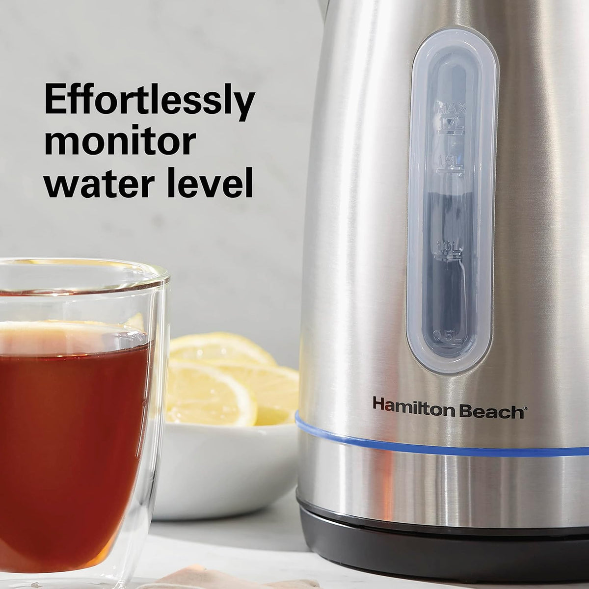 Hamilton Beach 1.7 Liter Electric Tea Kettle, Water Boiler & Heater