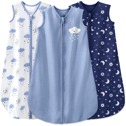 Yoofoss Baby Sleep Sack Baby Wearable Blanket 100% Cotton 2-Way Zipper Toddler Sleeping Sack