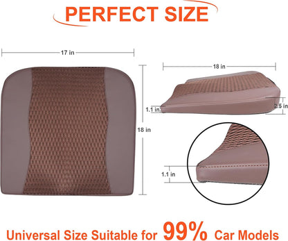 Lofty Aim Car Seat Cushion, Comfort Memory Foam Car Cushions for Driving - Sciatica & Lower Back Pain Relief, Driver Seat Pillow for Auto, Office Chair, Wheelchair - Black