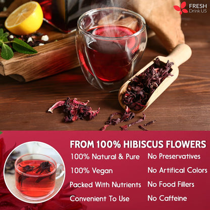 FreshDrinkUS, Premium 150 Lemon Ginger Tea Bags, 100% Natural Ingredients, Hand-made Blend of Lemon and Ginger, Eco-conscious Tea Bags. No Sugar, No Caffeine, Vegan. - Colors C