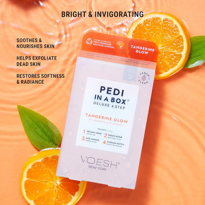 VOESH Pedi in a Box 4 Step Fresh Trio - 3 Pack of Ocean Refresh, Eucalyptus Energy Boost, & Cucumber Fresh Pedicure Set, DIY Pedi, Foot Spa