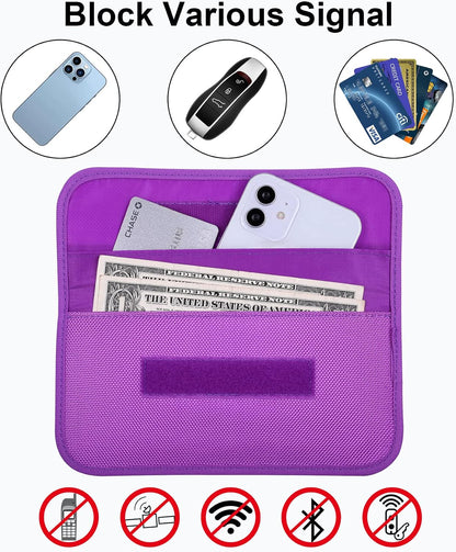 Wisdompro Faraday Bag, RFID Signal Blocking Bag for Phones and Car Keys