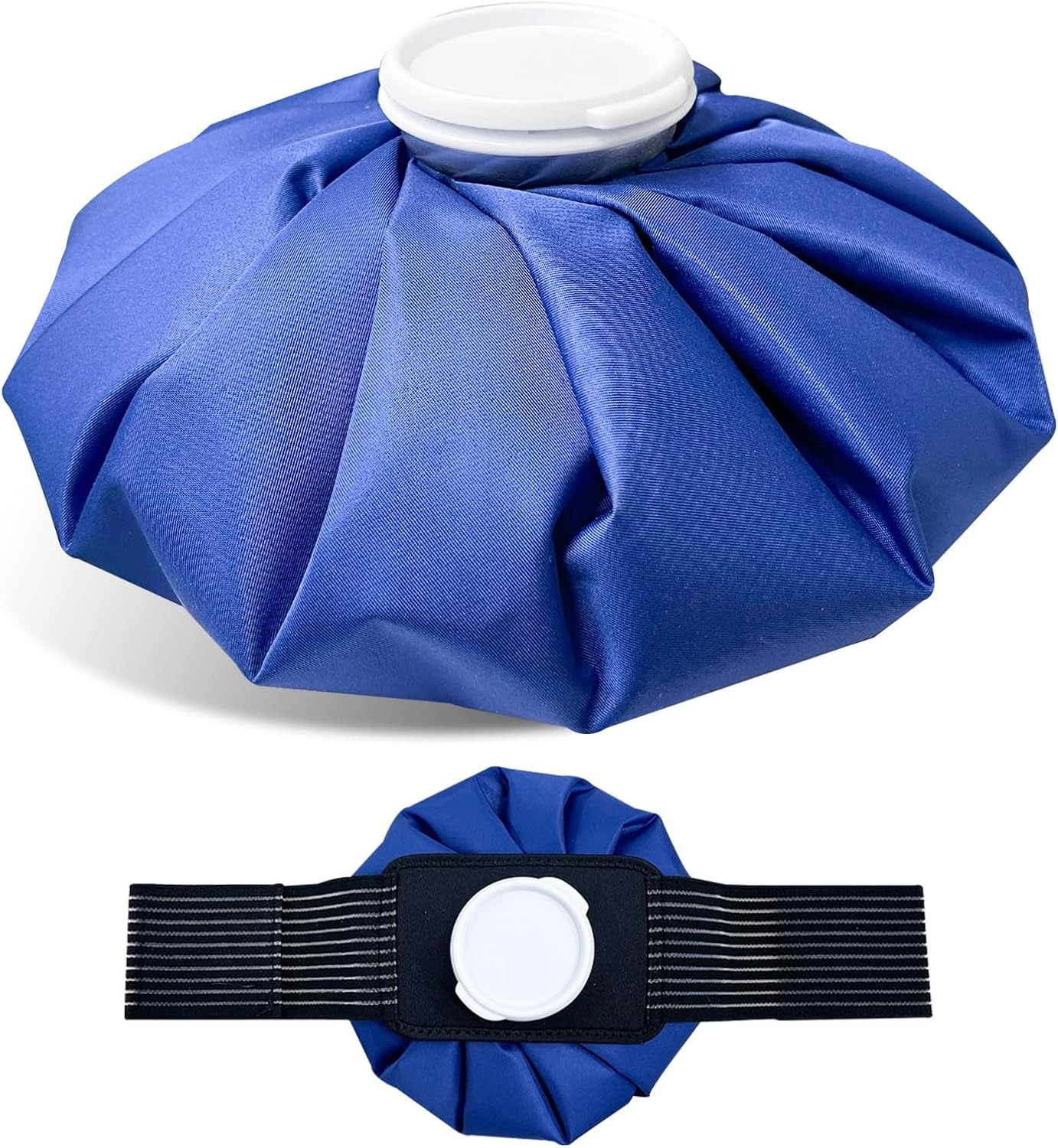Ice Bags for Injuries, 3rd Gen Reusable Ice Packs, Hot & Cold Therapy Pain Relief, Ice Bag No-Leak & Waterproof, Traditional Ice Pack, Versatile & Durable, Blue (6 in + 11 in)