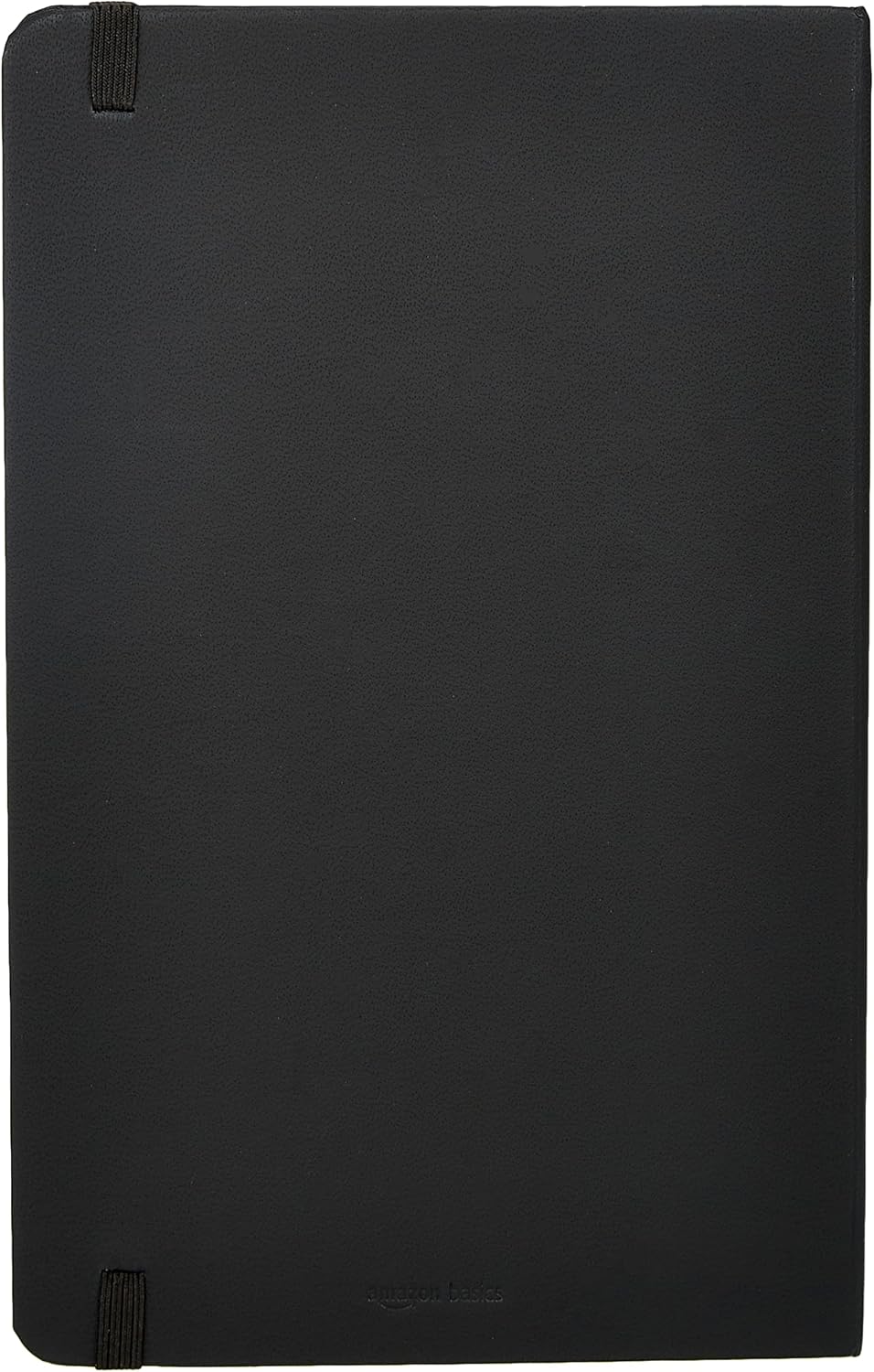 Amazon Basics Classic Lined Writing Notebook for Note Taking and Journaling, Hardcover with Elastic Closure, 240 Pages, 5" x 8.25", Black