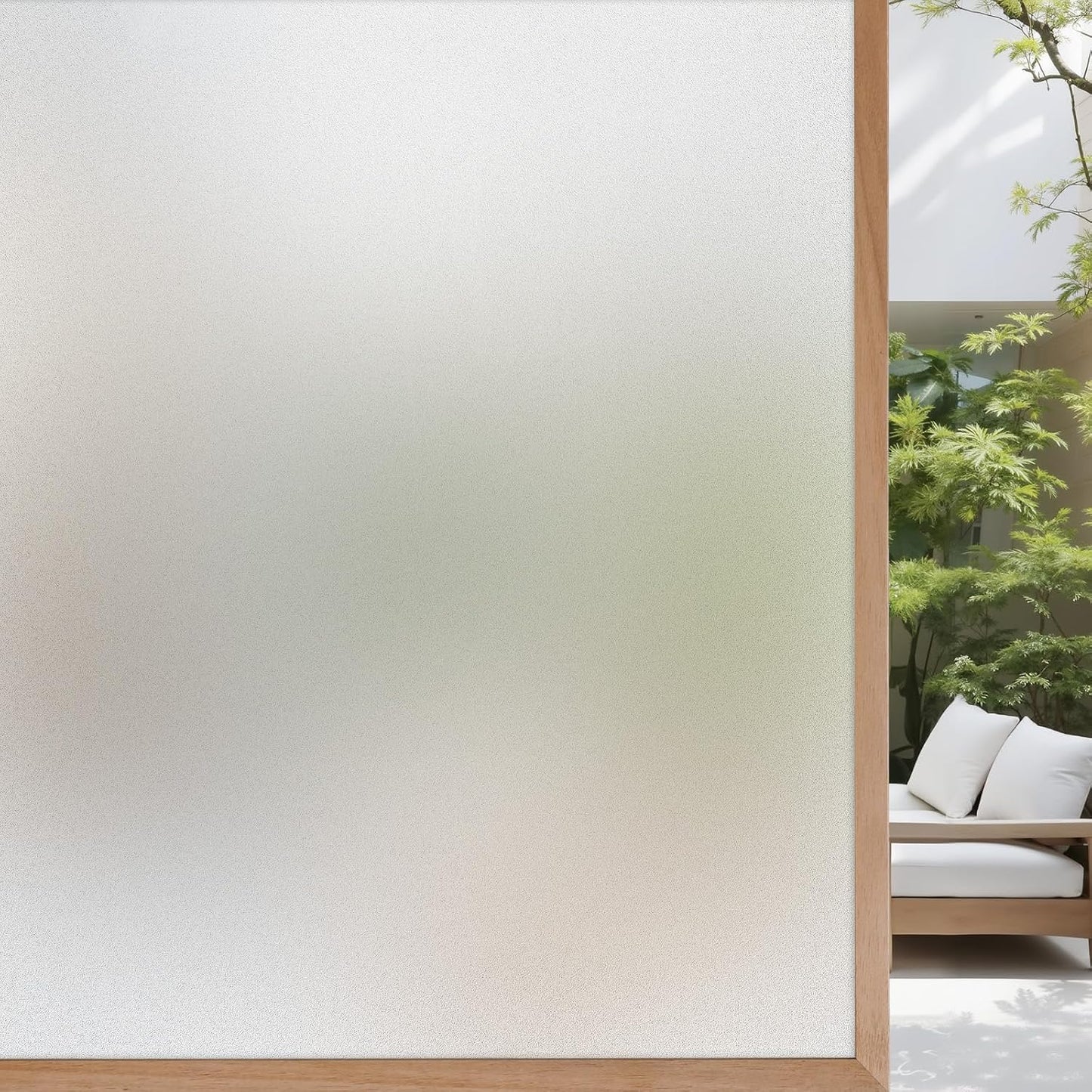 VELIMAX Static Cling Total Blackout Window Film Privacy Room Darkening Window Tint Black Window Cover 100% Light Blocking No Glue (17.7 x 78.7 inches)