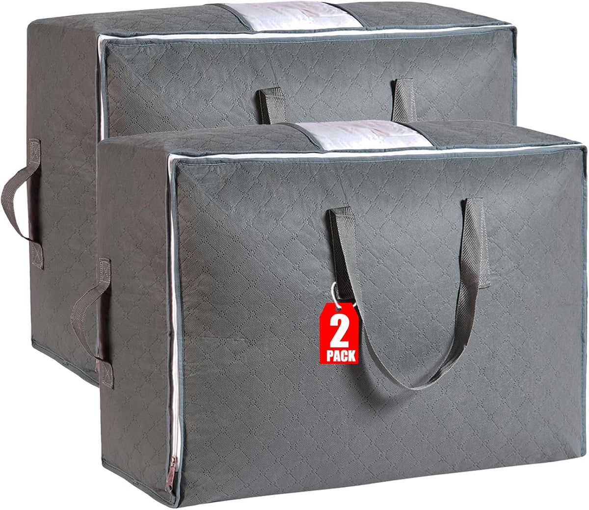 105L Extra Large Storage Bag for Blankets Comforters Bedding Clothes Pillow