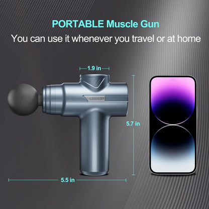 LEERCON Massage Gun Deep Tissue Handheld Muscle Massager for Pain Relief