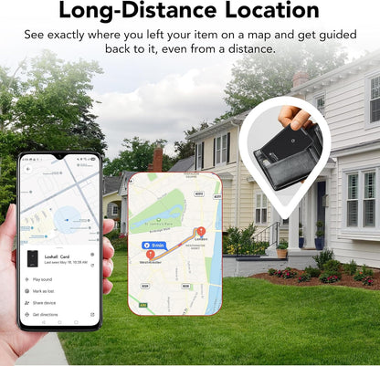 2 Pack Wallet Tracker Card for Android Bluetooth Tracker Work with Google Find Hub(Android Only), IP68 Waterproof, Item Finder for Bags, Keys, Passport