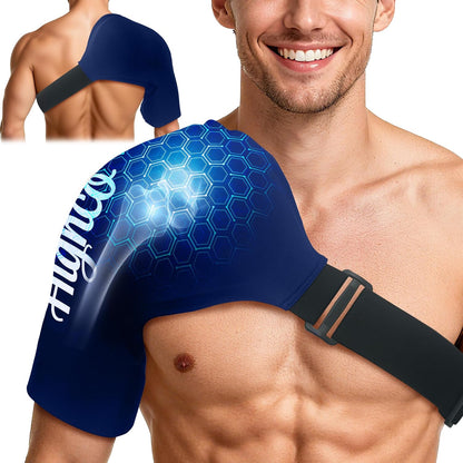Shoulder Ice Pack Wrap for Rotator Cuff and Arm,Cold Compression for Relief