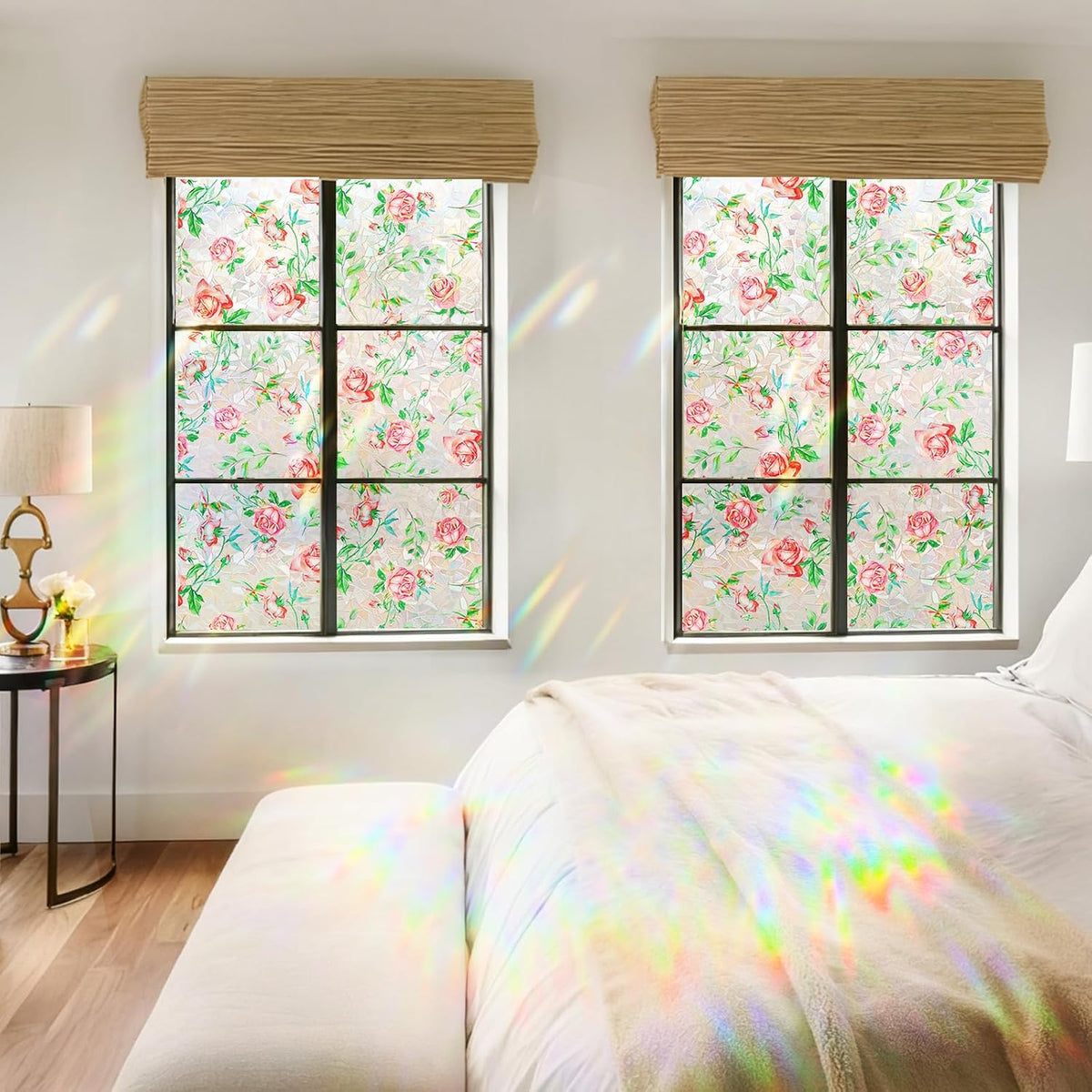 Coavas Blackout Window Privacy Film, Geometric Pattern, 11.8" x 78.7"