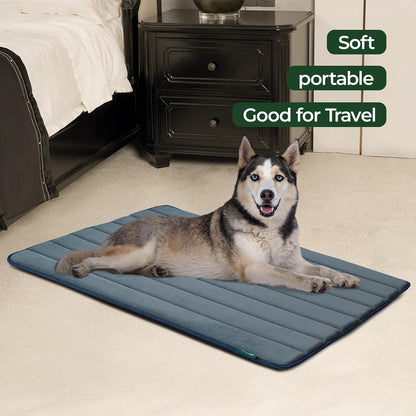BALANCE Dog Crate Pad, Dog Foam Crate Mat Kennel Pad, Washable Water-Resistant Pet Bed Flat Dogs Cage Mat for Large Dogs
