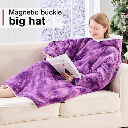 yescool Wearable Blanket Hoodie as Christmas Birthday Gifts for Women Mom - Colors B