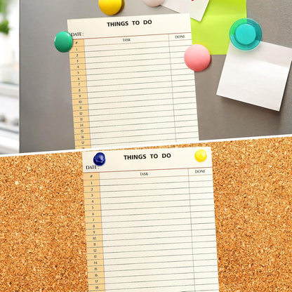 Spakon 300 Sheets Daily to Do List Notepad Notebook Library Card to Do Planner Checklist Memo Writing Pad Schedule Reminder Office Homework Planner for Task, 6" x 8(Classic,White)