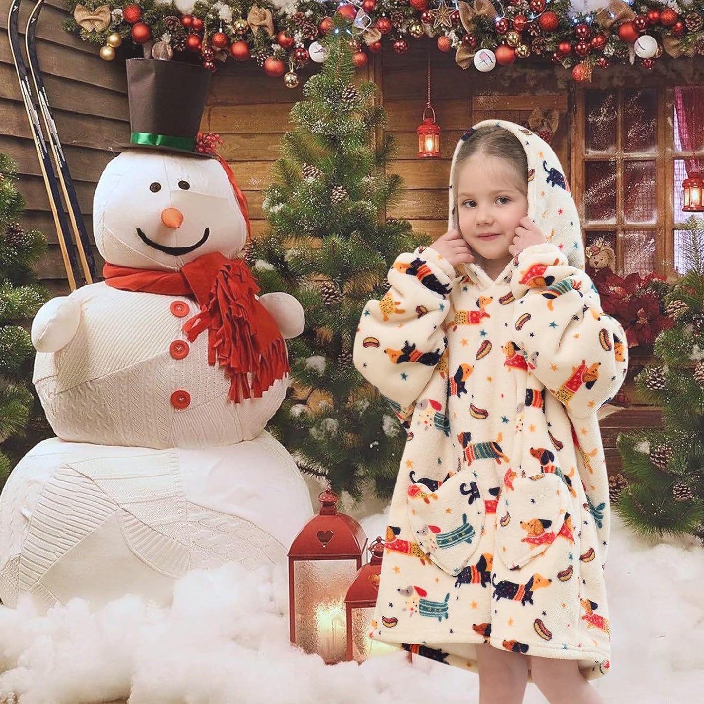Fiosnow Glow in the Dark Unicorn Blanket Hoodies for Kids 6-13YR Oversize Wearable Blanket Hoodies for Boys Girls Teens