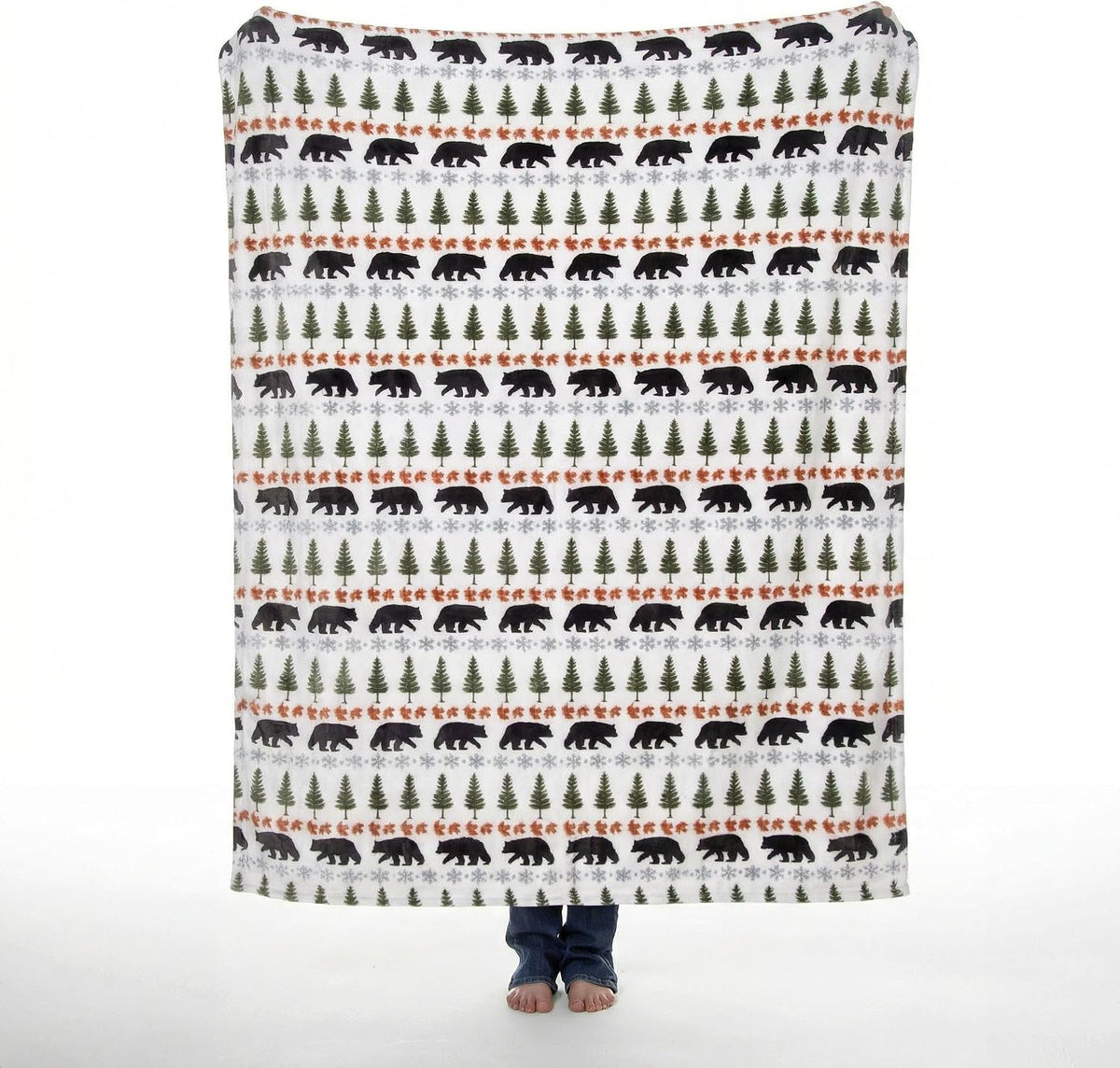 Carstens, Inc. Travel Blanket, Premium Compact 2-in-1 Airplane Blanket/Pillow, Open Sky Blue Aztec