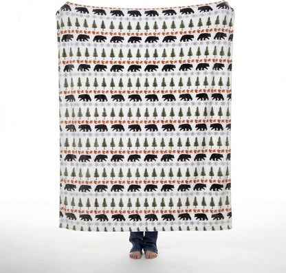 Carstens, Inc. Travel Blanket, Premium Compact 2-in-1 Airplane Blanket/Pillow, Open Sky Blue Aztec
