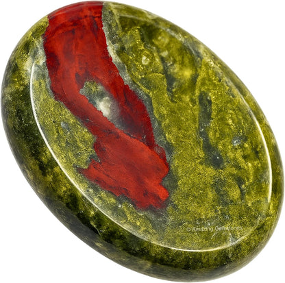 Amazing Gemstone Labradorite Thumb Worry Stone, Anxiety Stone, Healing Crystals - Piedra Crystal Fidget for Gift, Meditation, Calming, Relaxation, Stress Relief - Colors A
