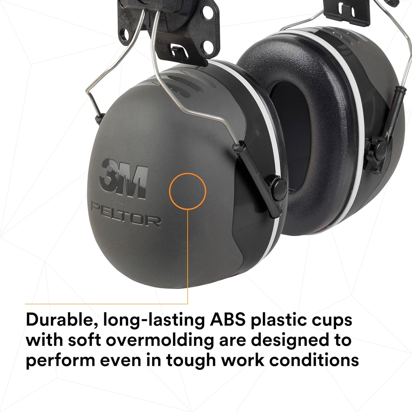 3M PELTOR Ear Muff Hearing Protection, X5 Series, Noise Protection NRR 21 dB, Construction, Manufacturing, Automotive