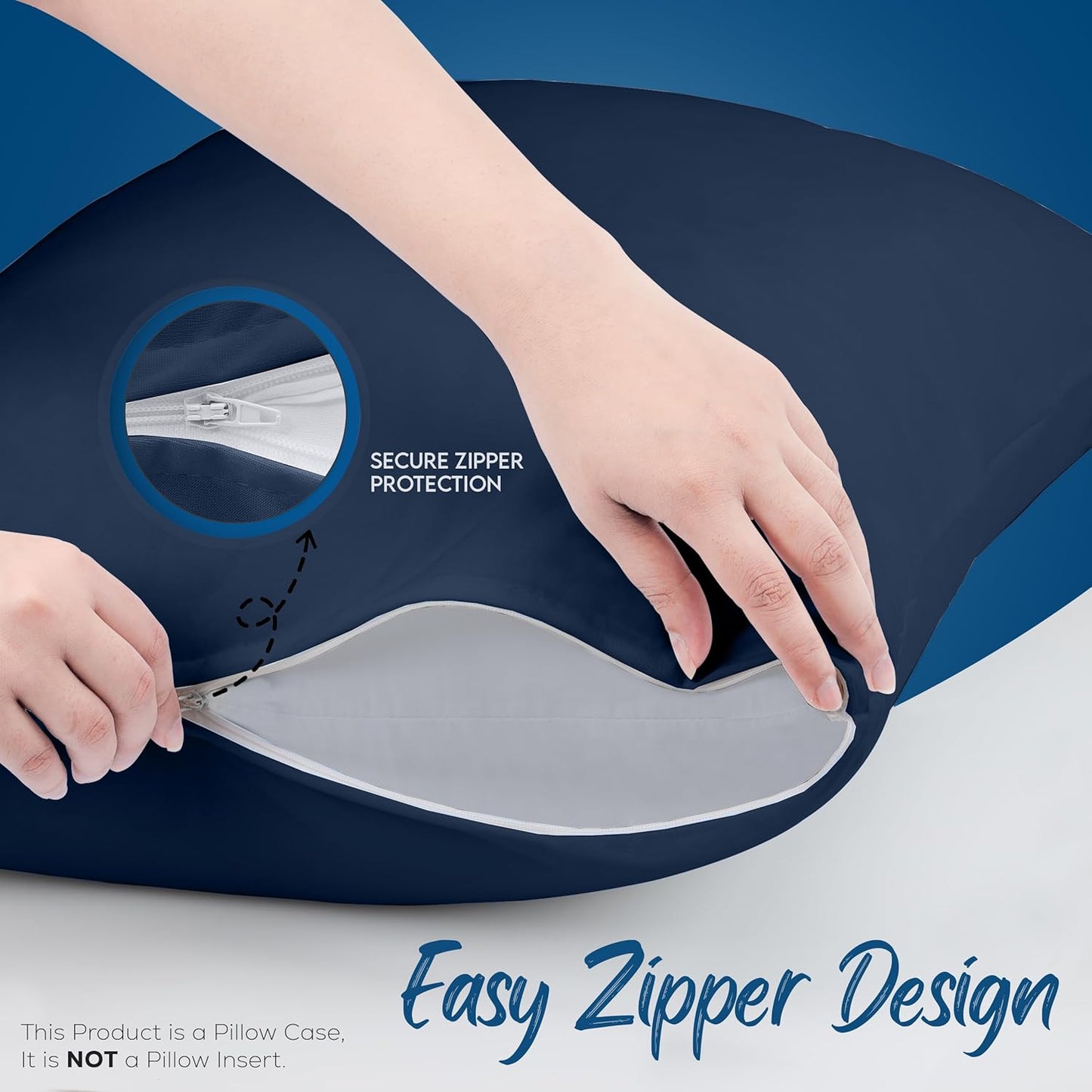 Utopia Bedding Premium 100% Waterproof Pillow Protectors with Zipper Standard Size (Set of 4), Bed Bug and Dust Mite Proof Zippered Pillow Covers, Pillow Encasement Cases, Gray