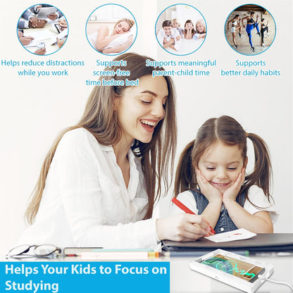 Cell Phone Lock Box – Portable Cell Phone Jail Box with 2 Keys Supports Focused Screen Habits for Kids, Students & Adults – Self-Control Locking Container Helps Reduce Distractions