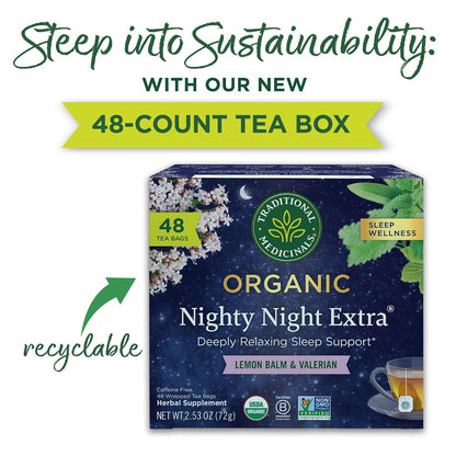 Traditional Medicinals Organic Nighty Night Extra, 48 Tea Bags