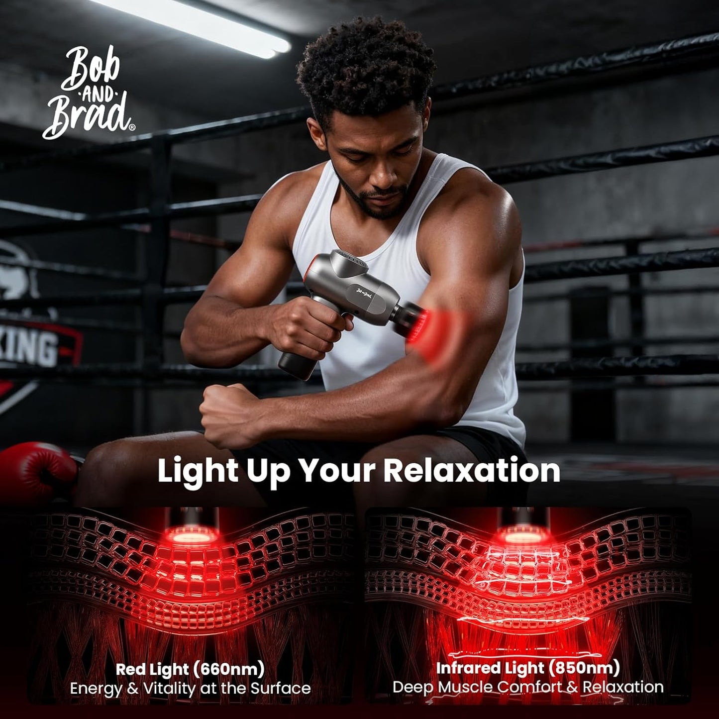 BOB AND BRAD C2 Pro Massage Gun with Heat and Cold Therapy, FSA Eligible & HSA Approved, PT-Developed Deep Tissue Back Massager for Athletes, Men & Women — Birthday & Holiday Gifts