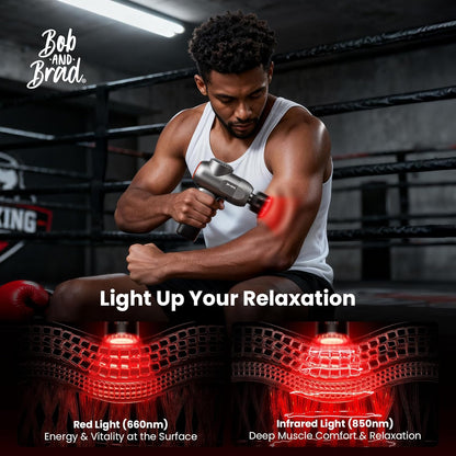 BOB AND BRAD C2 Pro Massage Gun with Heat and Cold Therapy, FSA Eligible & HSA Approved, PT-Developed Deep Tissue Back Massager for Athletes, Men & Women — Birthday & Holiday Gifts