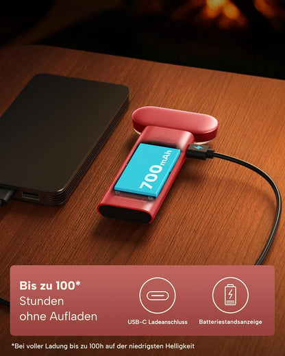 86lux Book Light, Rechargeable Reading Light for Book in Bed