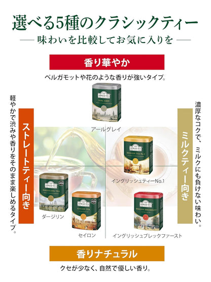 Ahmad Tea Earl Grey foil teabags, 100 Count