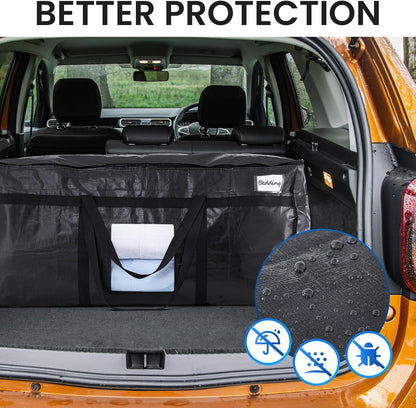 TAILI 69 Gallon Extra Large Storage Bags with Visible Window,Blue