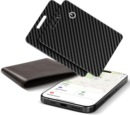 Wallet Tracker Card, Rechargeable, Works with Apple Find My