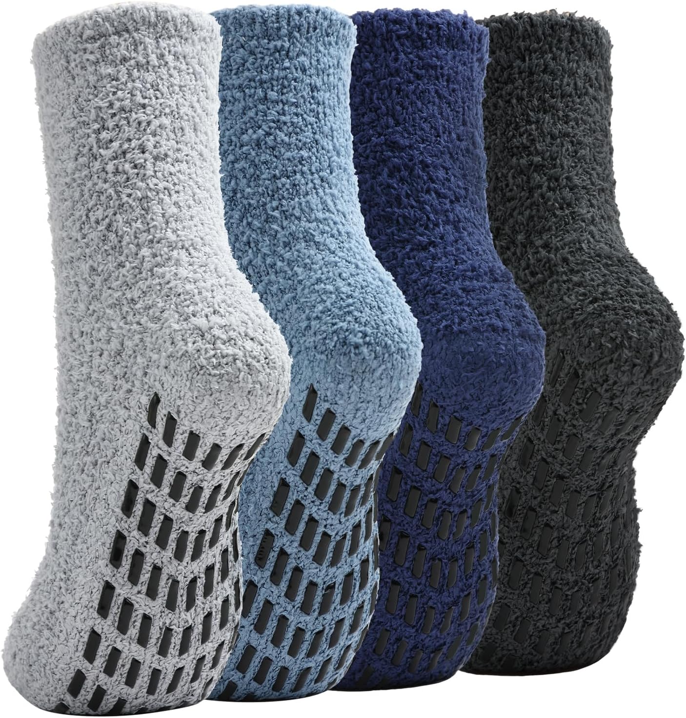 Slipper Socks for Women Men Grip Hospital Socks with Grips Fuzzy Non Slip Warm Womens Gifts