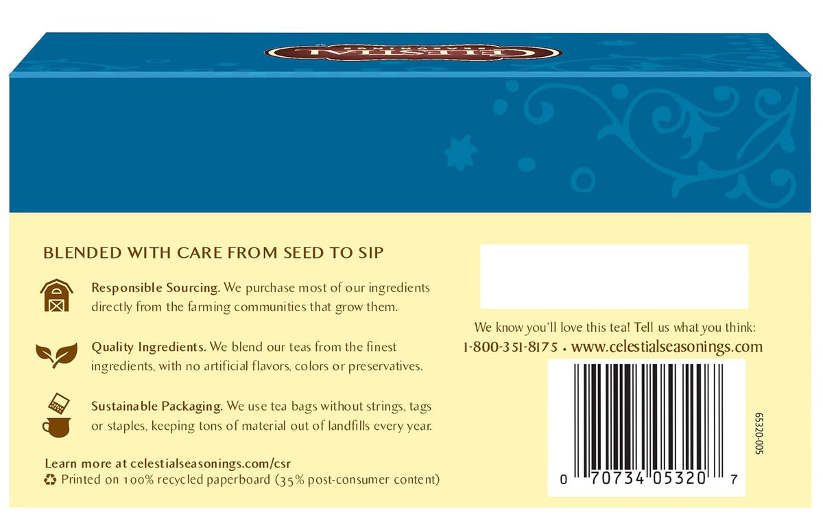 Celestial Seasonings Herbal Tea, Mint Magic, 20 Count