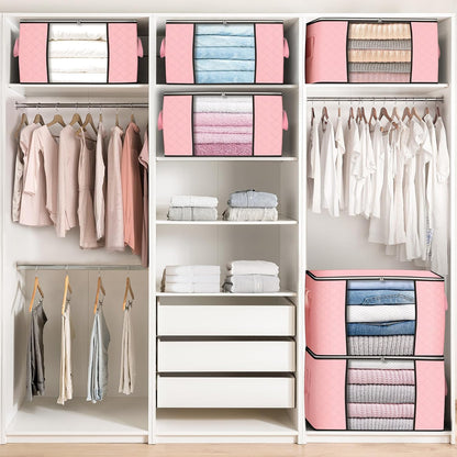 90L Large Storage Bags, Clothes Storage Bins Closet Organizers