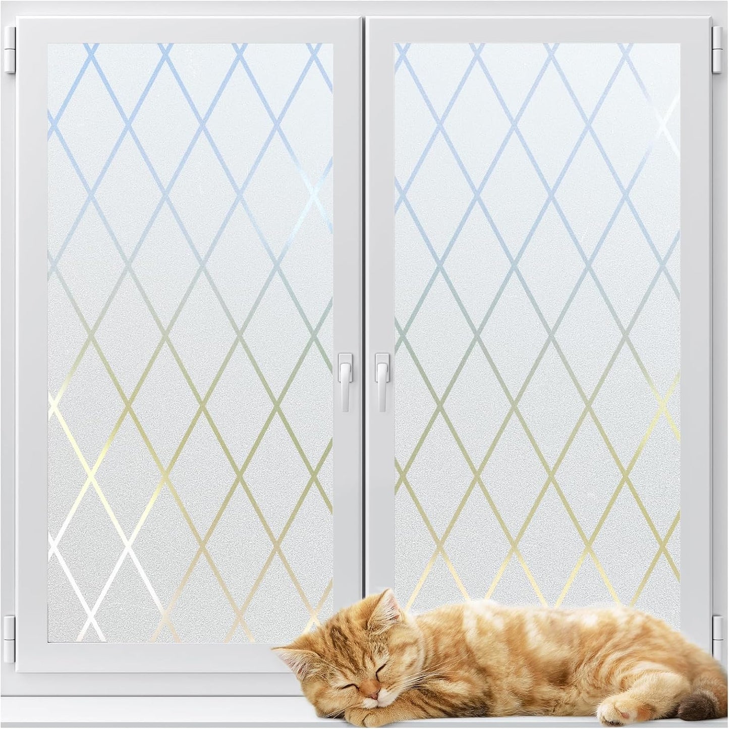 LUTE Blackout Window Film Removable Window Tint for Home Privacy Black 17.5" x 78.7", Static Cling for Inside Dark Sunlight Blockers Darkening Light Blocking for Bedroom Home Theater Garage
