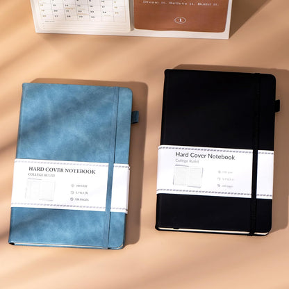 CAGIE Lined Journal Notebook for Women Men 320 Pages 100 Gsm Paper Thick Journaling Notebooks A5 Leather Journals for Writing Hardcover Journal Supplies for Work Note Taking Diary, 5.7x8.3 In, Green