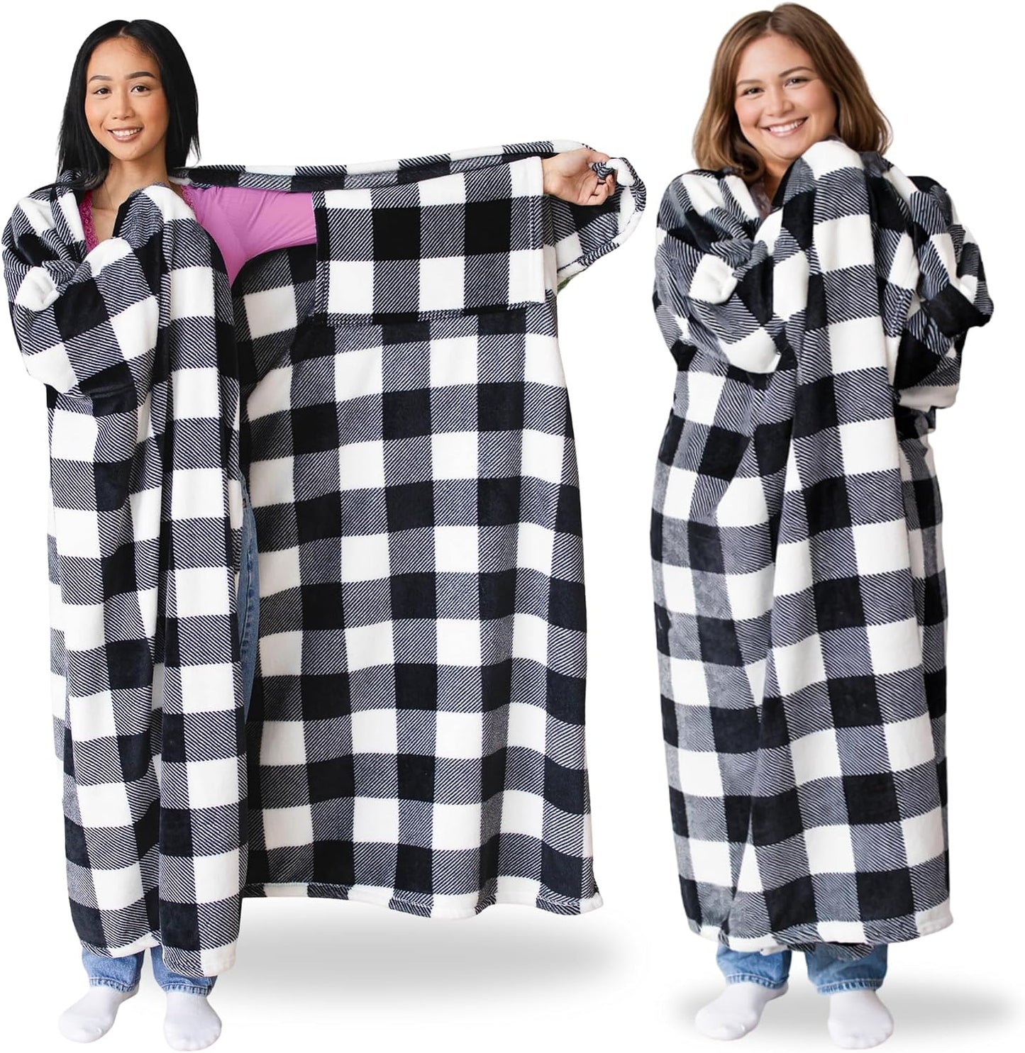 Super Blanky Wearable Blankets for Women & Men, Graduation Day Gift for Her, Cozy Gifts for Women, Wife Birthday Gifts Ideas