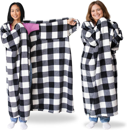 Super Blanky Wearable Blankets for Women & Men, Graduation Day Gift for Her, Cozy Gifts for Women, Wife Birthday Gifts Ideas