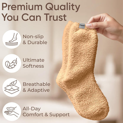Plüsch Gift for Women – Ultra-Soft Cozy Cloud Socks in Kraft Envelope – Thoughtful Self-Care, Unique Birthday Gifts for Women