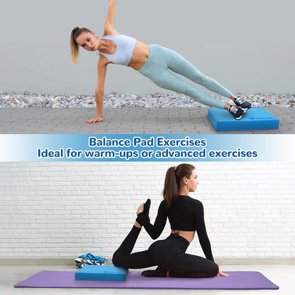 Fitvids Balance Pad, Nonslip Foam Balance Pad, Professional Foam Exercise Pad for Fitness, Stability Training and Physical Therapy, Multiple colors
