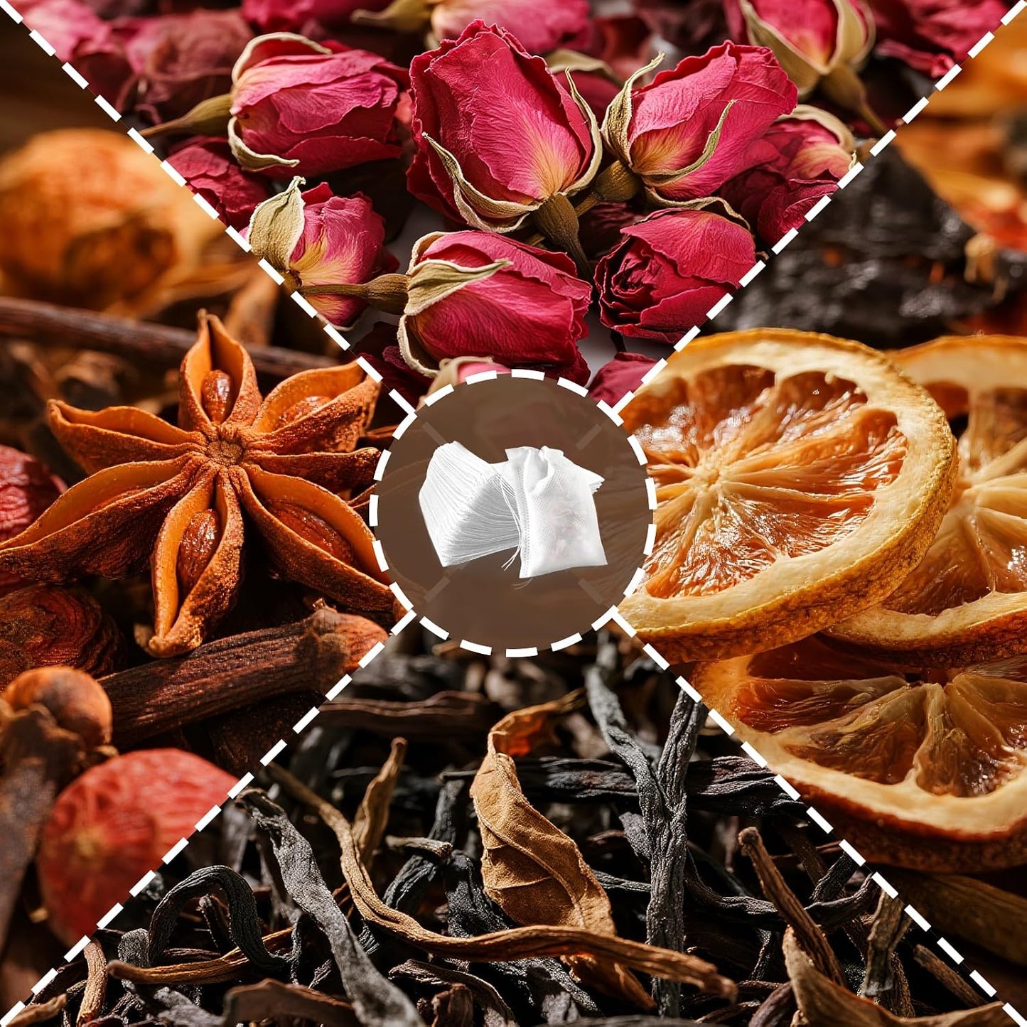 400Pcs Tea Filter Bags, Disposable Tea Filter Bags for Loose Leaf Tea from Safe Natural Materials, With Drawstring, Empty Tea Bags Suitable for Loose-Leaf Tea, Spices, Herbs (3.54 x 2.75 inch)