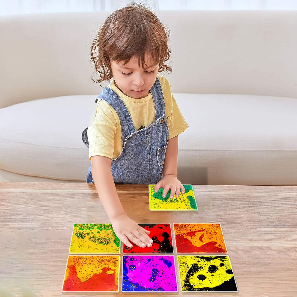 Onyoloy Sensory Soft Gel Liquid Toys - Hexagon Sensory Motion Fidget