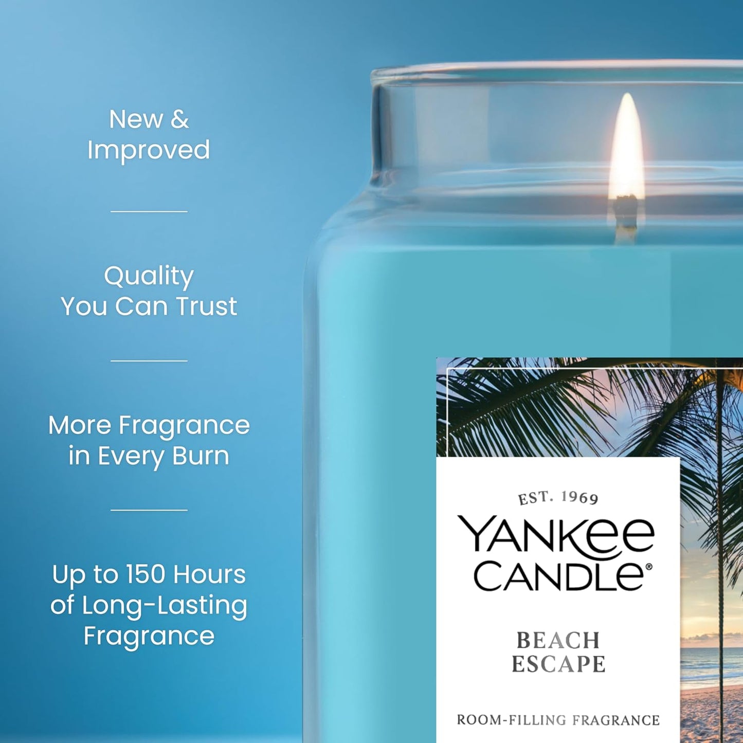 Yankee Candle MidSummer's Night Scented Candle, 22oz Large Jar