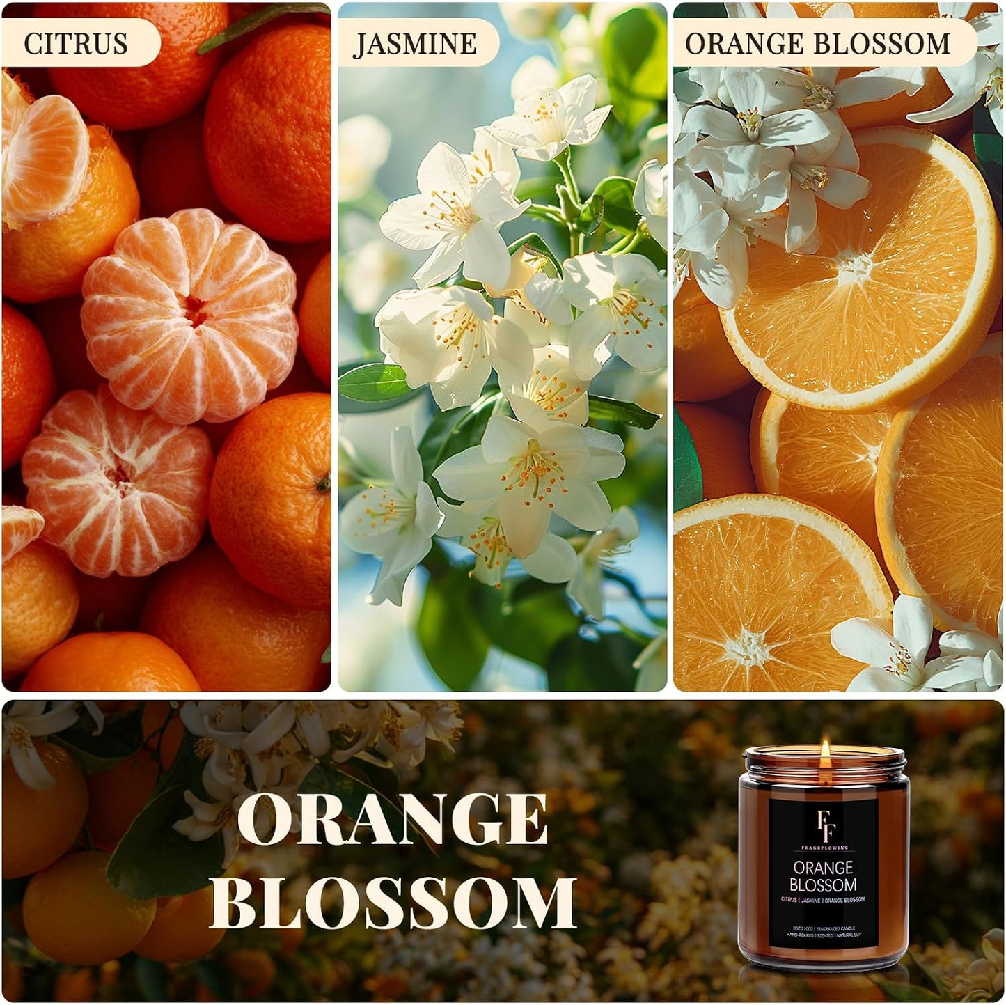 Scented Candles for Home Scented Aromatherapy Candles, 4 Pack 28 Oz Soy Wax Candle Gift Set Valentine's Day Gift for Women Men (Lavender/Vanilla//Sandalwood Rose/Moroccan Amber)