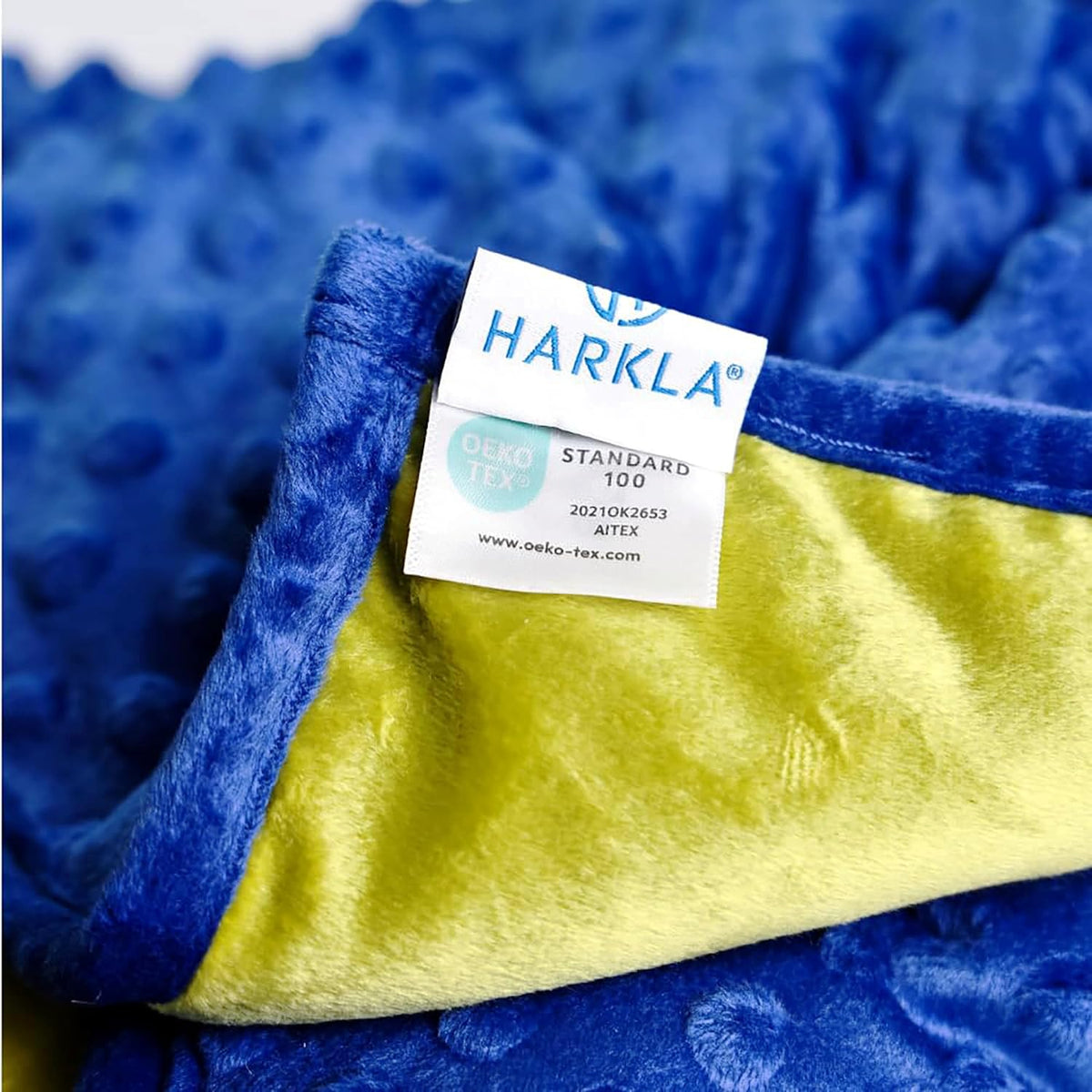 Harkla Weighted Lap Pad for Kids, Deep Blue, 5lb