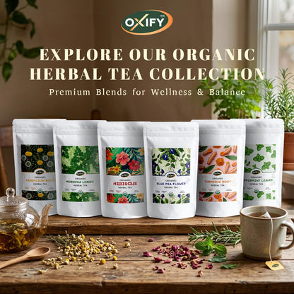 Oxify USDA Organic Spearmint Loose Leaf Tea, Caffeine Free, 16 oz