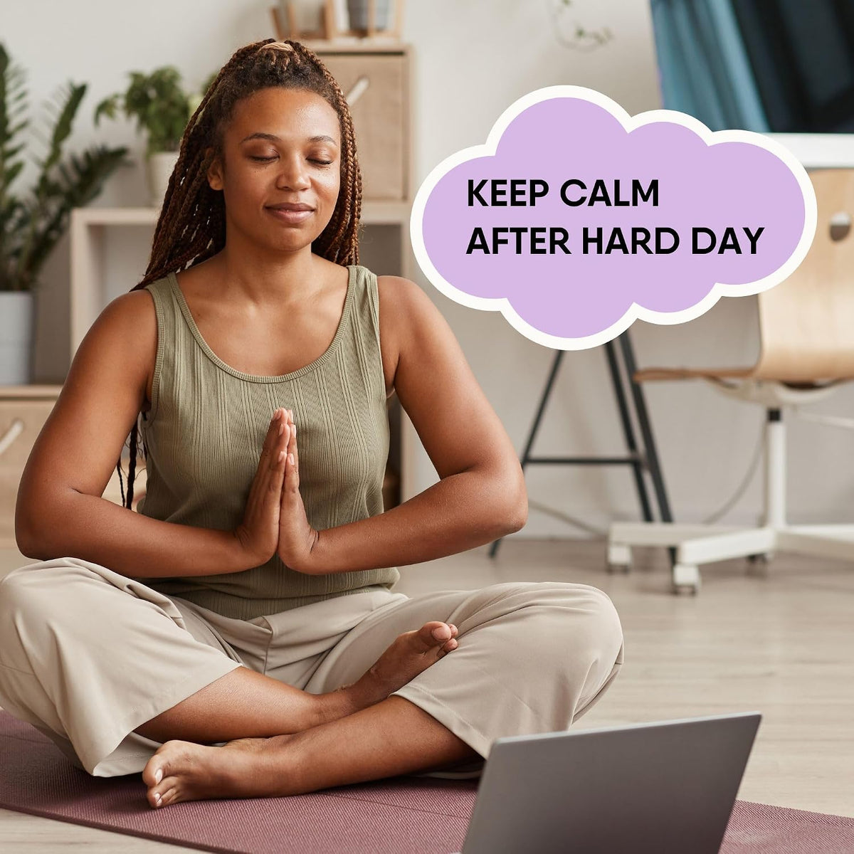 Keep Calm Valerian Root, Lavender, Peppermint Herbal Tea Loose Leaf Relaxing Wellness Blend Caffeine-Free | Daily stress support & Enhanced sleep quality Helps you ease into sleep naturally