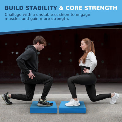 Fitvids Balance Pad, Nonslip Foam Balance Pad, Professional Foam Exercise Pad for Fitness, Stability Training and Physical Therapy, Multiple colors