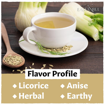 Eastanbul Fennel Seed, Loose Fennel Tea, Natural Vegan, Gluten Free, 14.1oz