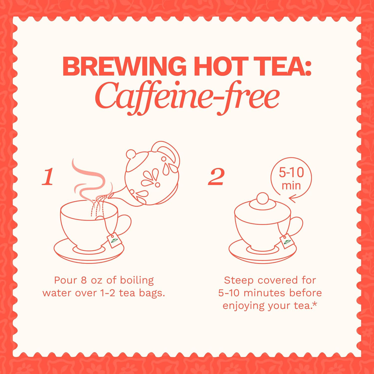 Tadin Spearmint Tea, Herbal Tea, Caffeine Free, Best Hot or Iced, 24 Tea Bags Per Box, Pack of 6